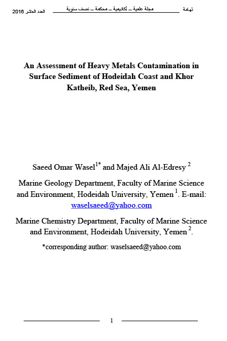 An Assessment of Heavy Metals Contamination in Surface Sediment Saeed Omar Wasel1 and Majed Ali Al-Edresy-1.jpg